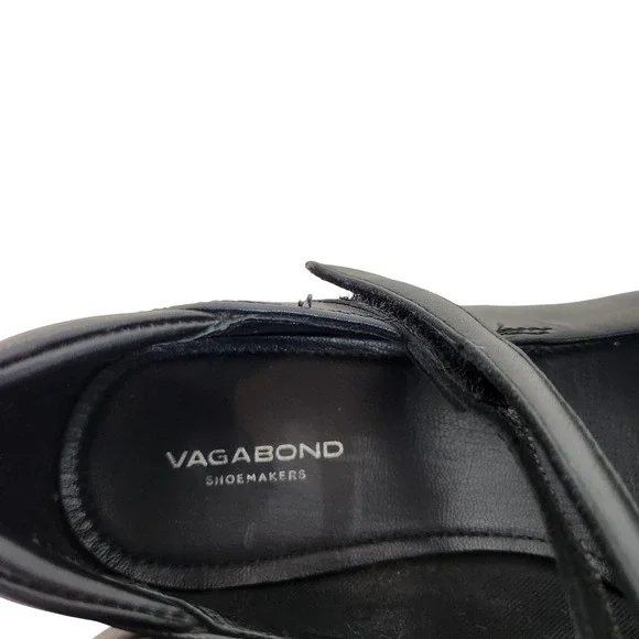 VAGABOND Shoemakers Brittie Shoes Womens 8 38 Black Leather Mary Jane Flats - Picture 9 of 12